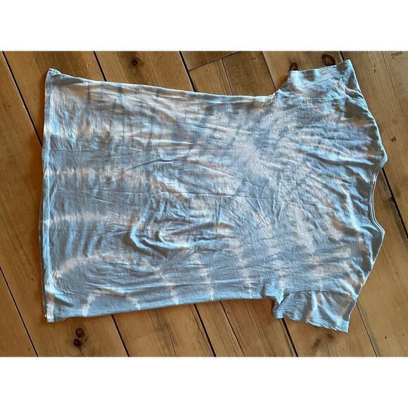 Z Supply Women's Tie Dye Blue/white T-shirt Dress. Size XS - Picture 6 of 6
